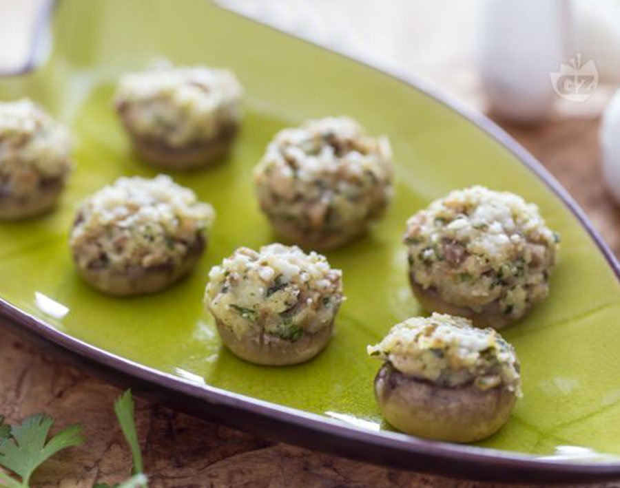 Teste di champignon ripieni