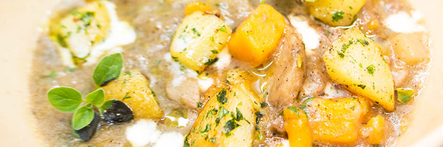 Zuppa di porcini e zucca con patate (Bruno Barbieri)